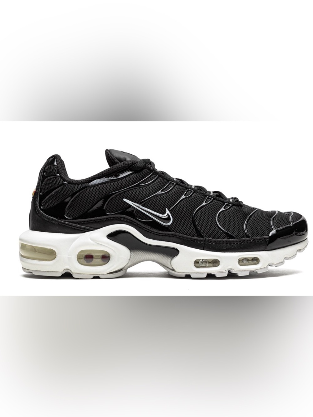 Nike Air Max Plus DM2362-001 Women's Black/White Athletic Running Shoes Size 6.5